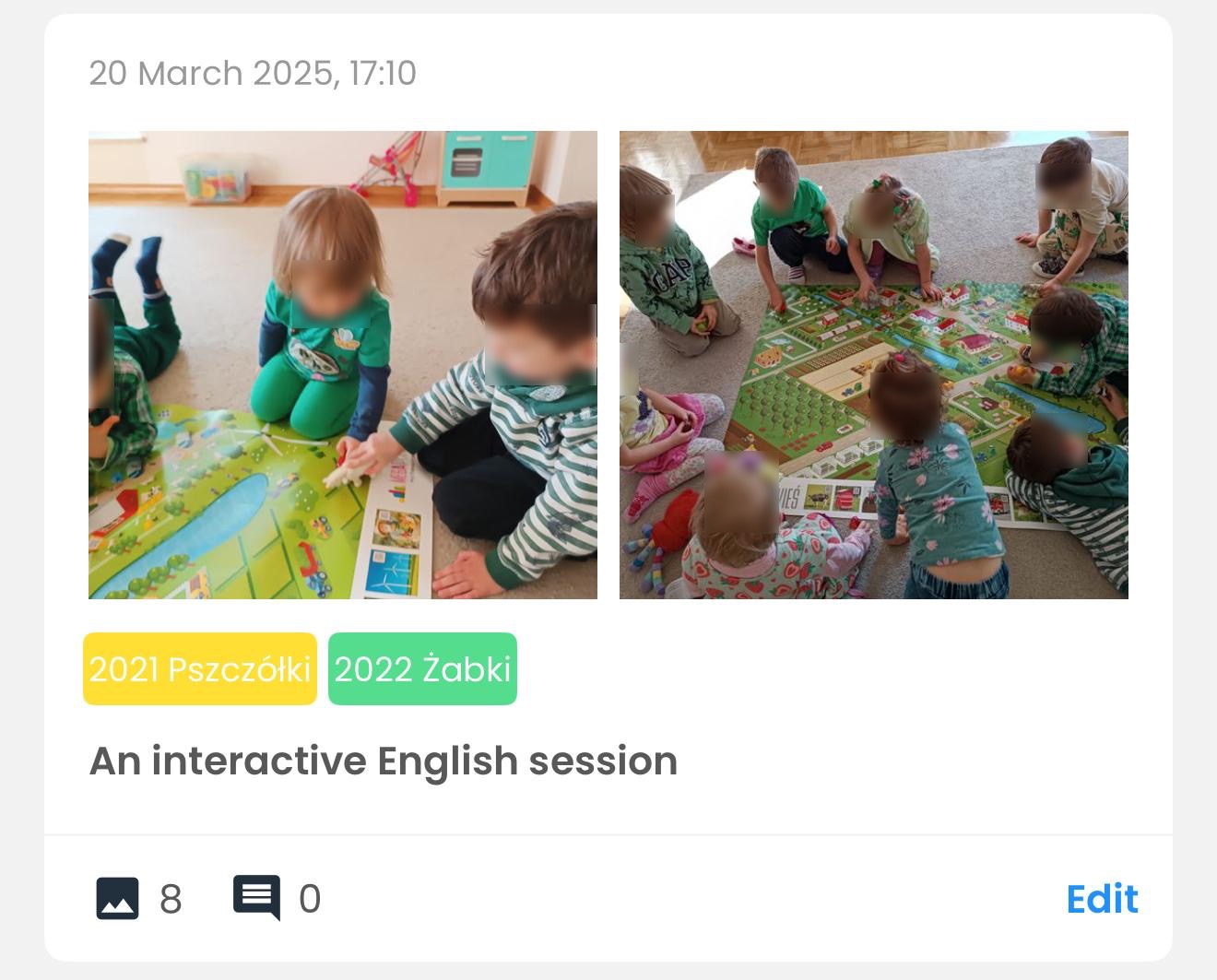 An Interactive English session